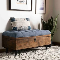 Upholstered Wood Carlien Storage Bench