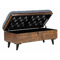 Upholstered Wood Carlien Storage Bench