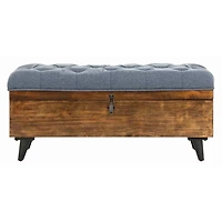 Upholstered Wood Carlien Storage Bench