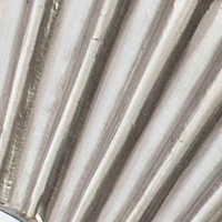 Round Silver May Ribbed Wall Mirror