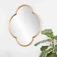 Gold Vina Quatrefoil Wall Mirror