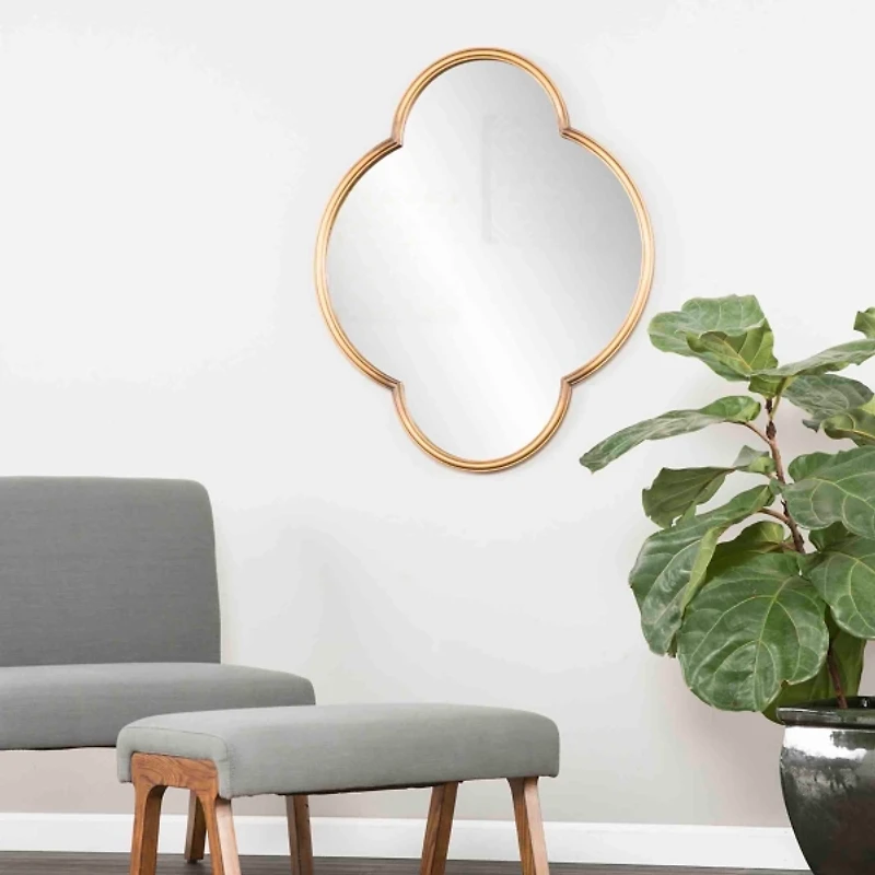 Gold Vina Quatrefoil Wall Mirror