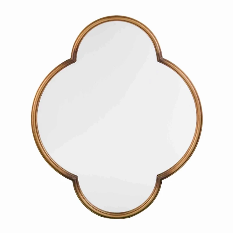 Gold Vina Quatrefoil Wall Mirror