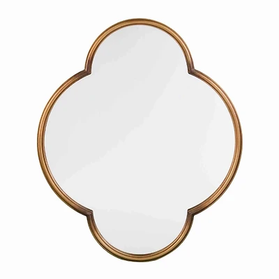Gold Vina Quatrefoil Wall Mirror
