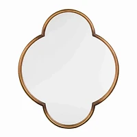 Gold Vina Quatrefoil Wall Mirror