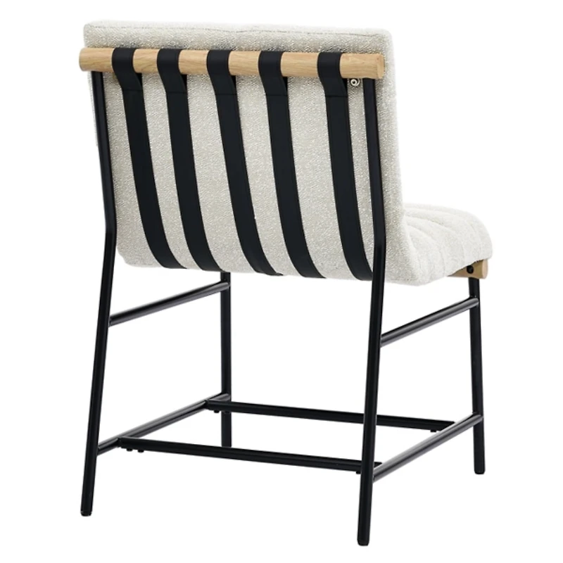 Nicco Eggshell Upholstered Dining Chairs, Set of 2