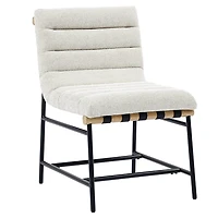 Nicco Eggshell Upholstered Dining Chairs, Set of 2