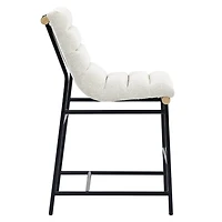 Nicco Eggshell Upholstered Counter Stool Set