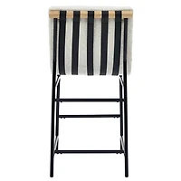 Nicco Eggshell Upholstered Counter Stool Set