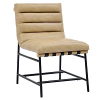 Nicco Sand Faux Leather Dining Chairs, Set of 2