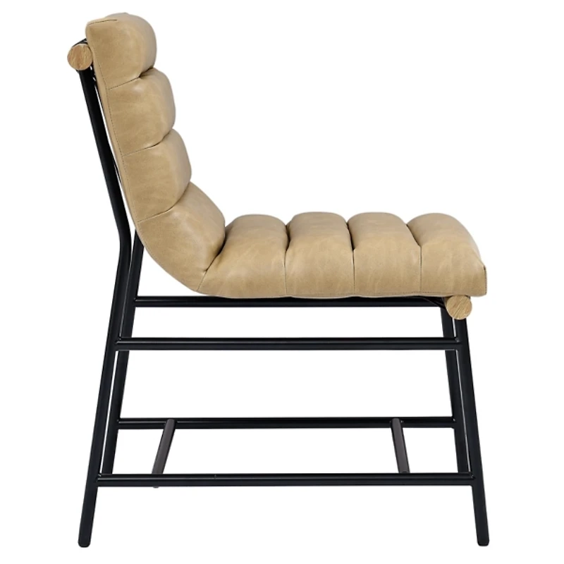 Nicco Sand Faux Leather Dining Chairs, Set of 2