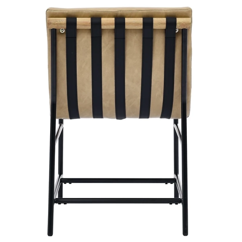 Nicco Sand Faux Leather Dining Chairs, Set of 2