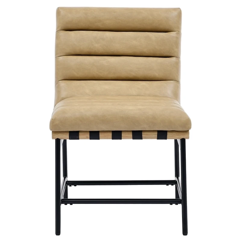 Nicco Sand Faux Leather Dining Chairs, Set of 2