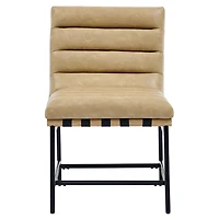 Nicco Sand Faux Leather Dining Chairs, Set of 2