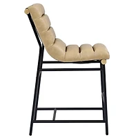 Nicco Sand Faux Leather Counter Stools, Set of 2