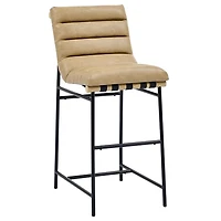 Nicco Sand Faux Leather Bar Stools, Set of 2