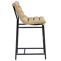 Nicco Sand Faux Leather Bar Stools, Set of 2