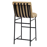 Nicco Sand Faux Leather Bar Stools, Set of 2