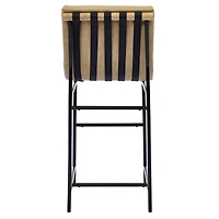 Nicco Sand Faux Leather Bar Stools, Set of 2