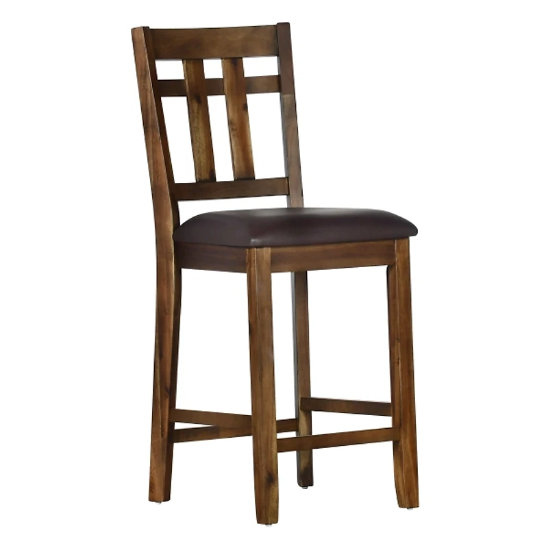 Faux Leather Saranac Counter Stools, Set of 2