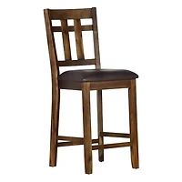 Faux Leather Saranac Counter Stools, Set of 2