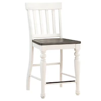 White Two Tone Joanna Counter Stools, Set of 2