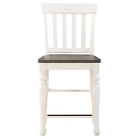 White Two Tone Joanna Counter Stools, Set of 2