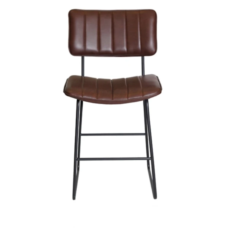 Brown Faux Leather Tribeca Counter Stool