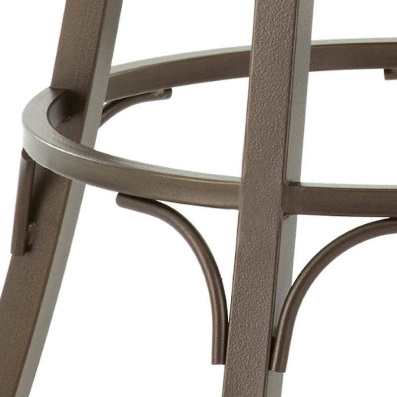 Faux Leather Bali Swivel Counter Stool