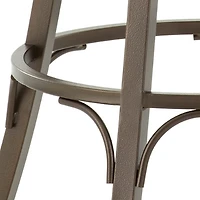 Faux Leather Bali Swivel Counter Stool