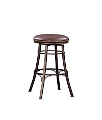 Faux Leather Bali Swivel Bar Stool