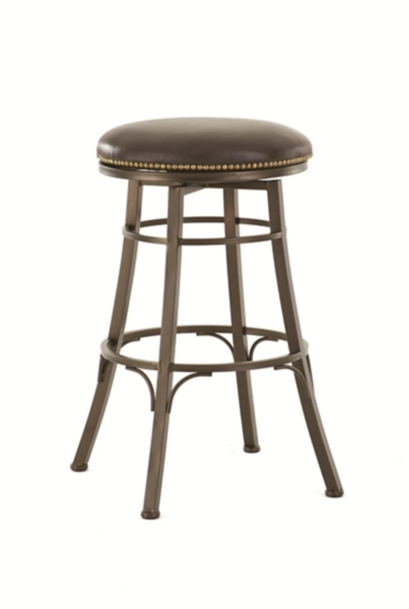 Faux Leather Bali Swivel Bar Stool