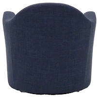 Navy Swivel Club Accent Chair