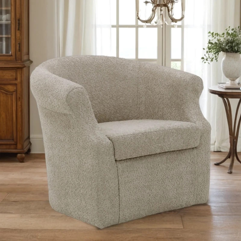 Upholstered Nikole Swivel Accent Chair