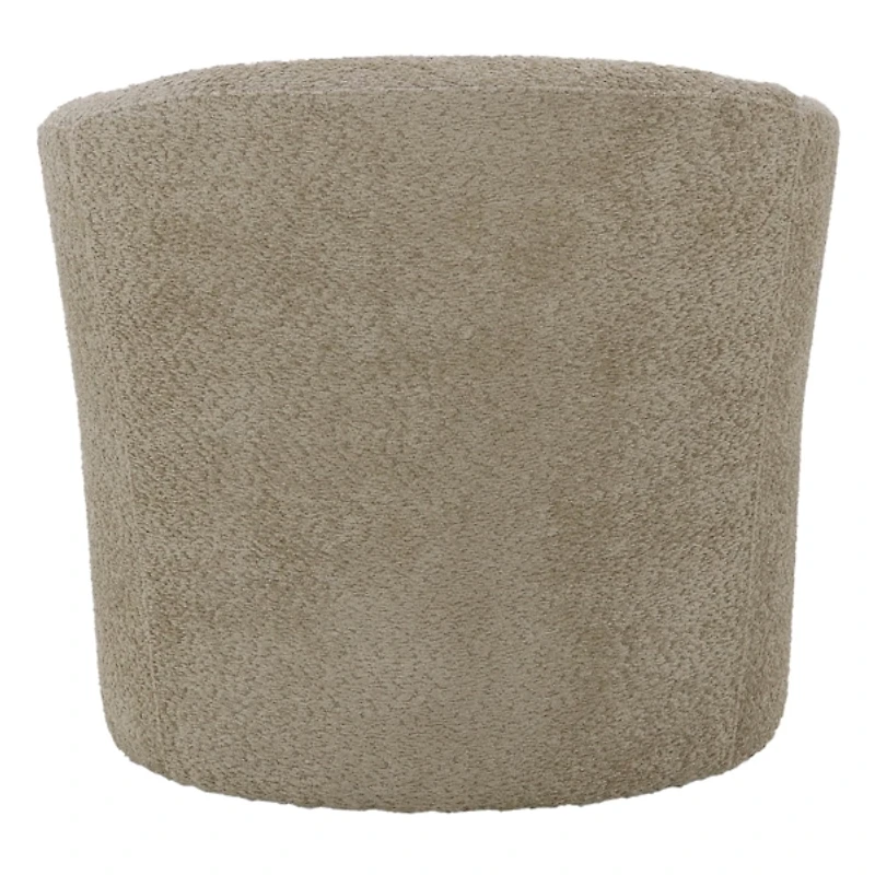 Oatmeal Upholstered Swivel Accent Chair