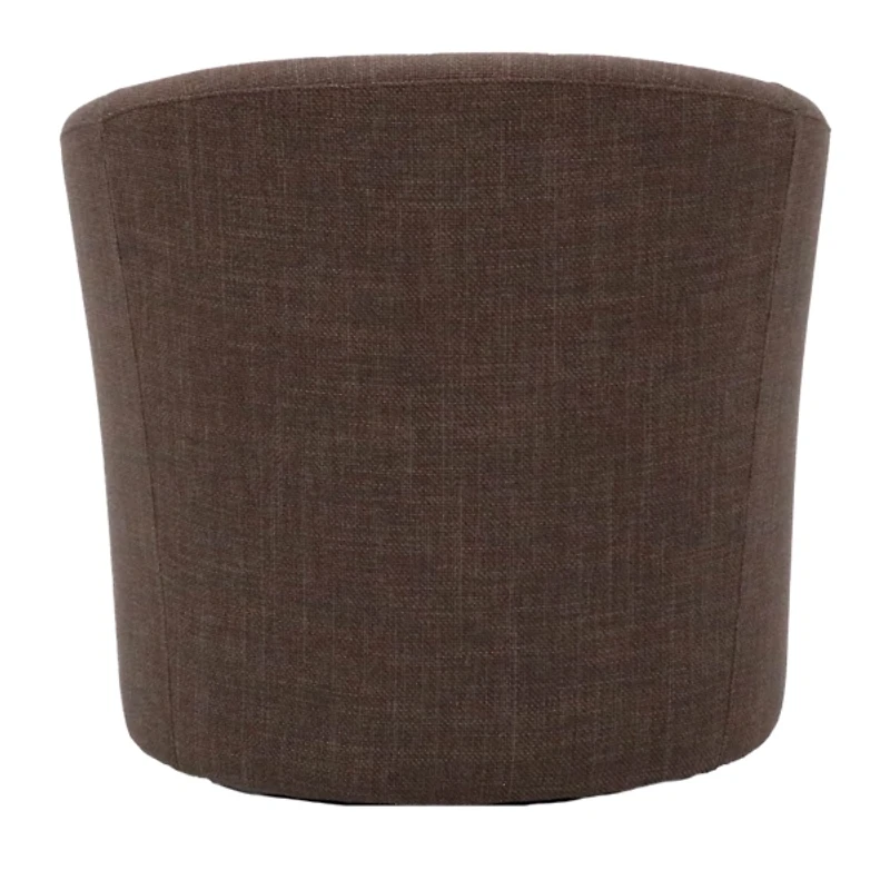 Truffle Brown Upholstered Swivel Accent Chair