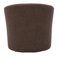 Truffle Brown Upholstered Swivel Accent Chair