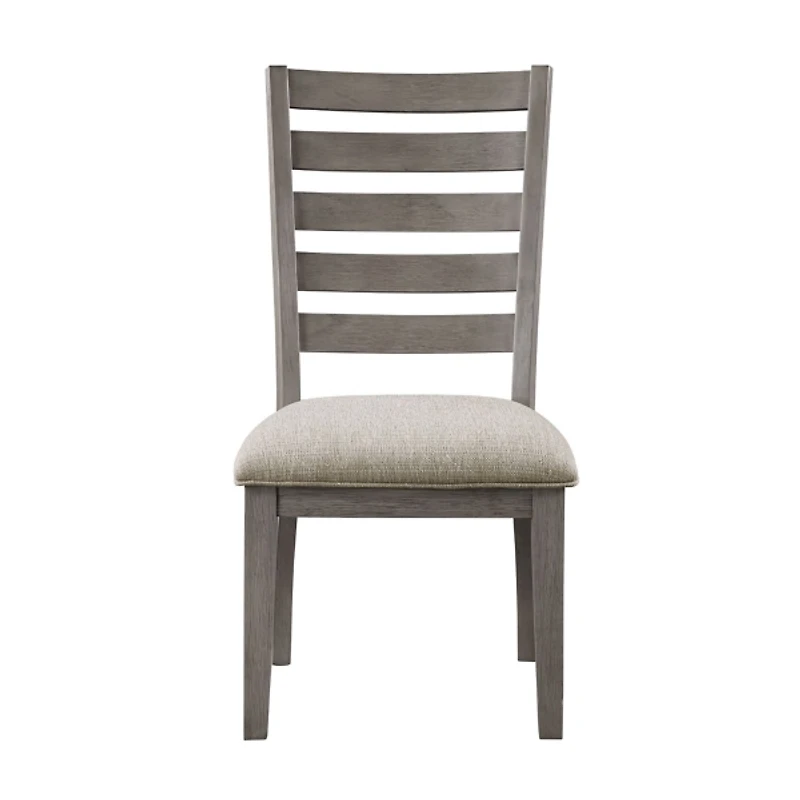 Gray Wood Ladderback Dining Chair