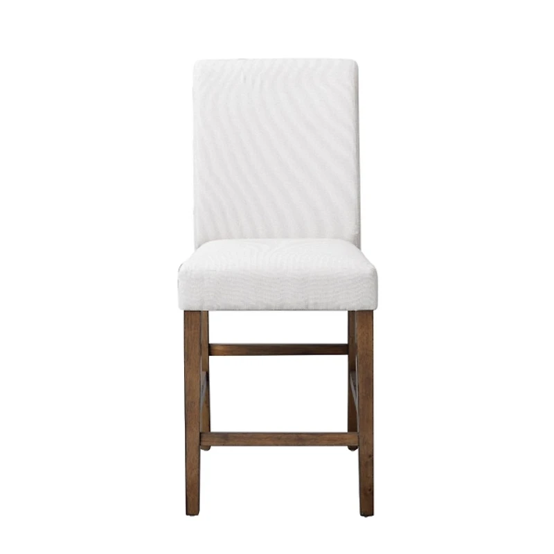 Bolin Light Beige Upholstered Counter Stool