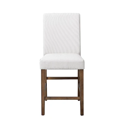 Bolin Light Beige Upholstered Counter Stool