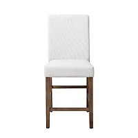 Bolin Light Beige Upholstered Counter Stool