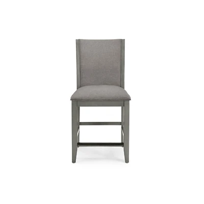 Dalina Gray Upholstered Counter Stool