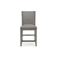 Dalina Gray Upholstered Counter Stool