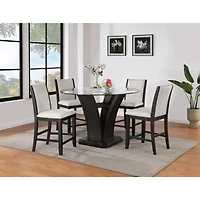 Dalina Soft Beige Upholstered Counter Stool