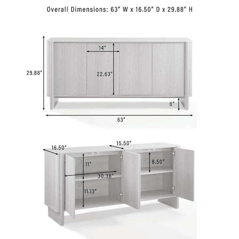 Black Wesley Media Console