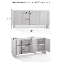 Black Wesley Media Console