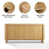 White Oak Wesley Media Console