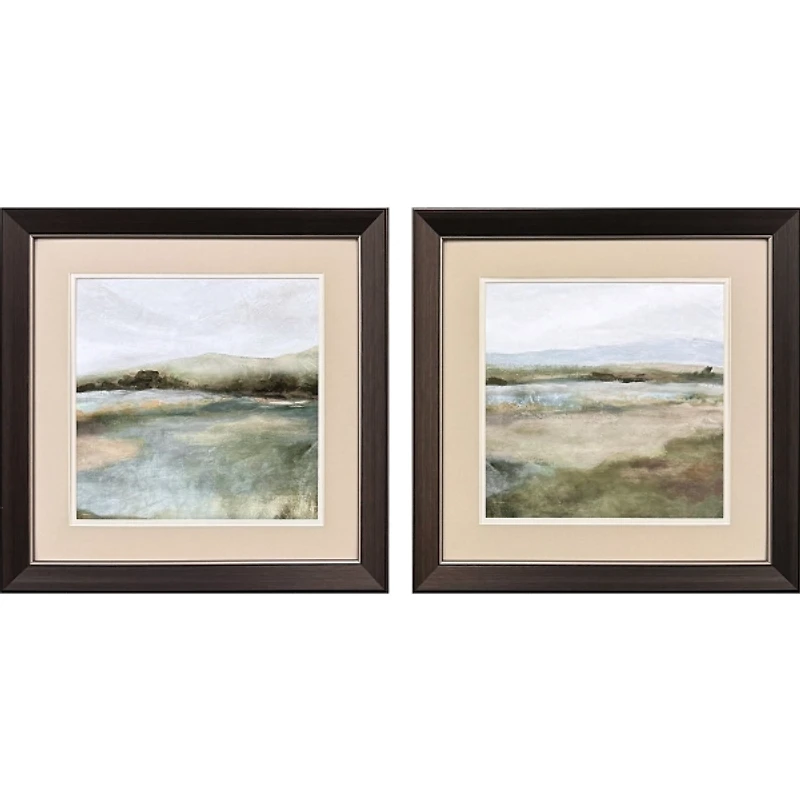 Tranquil Valley Views Framed Art Prints, Set of 2