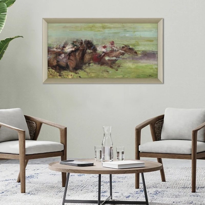 Racing Horses Framed Art Print