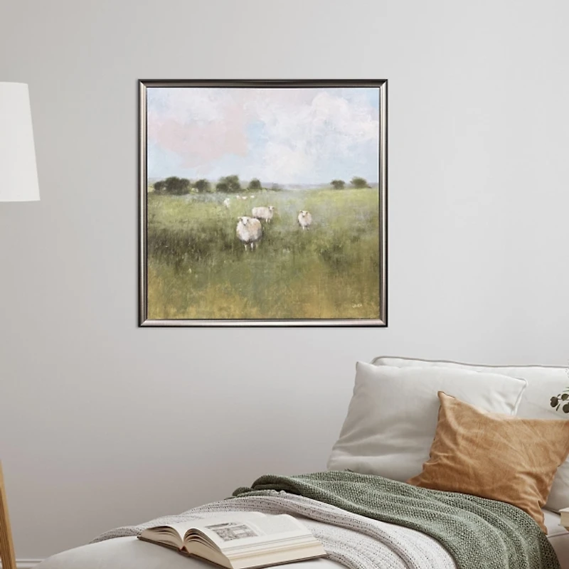 Sheep Pasture Framed Art Print